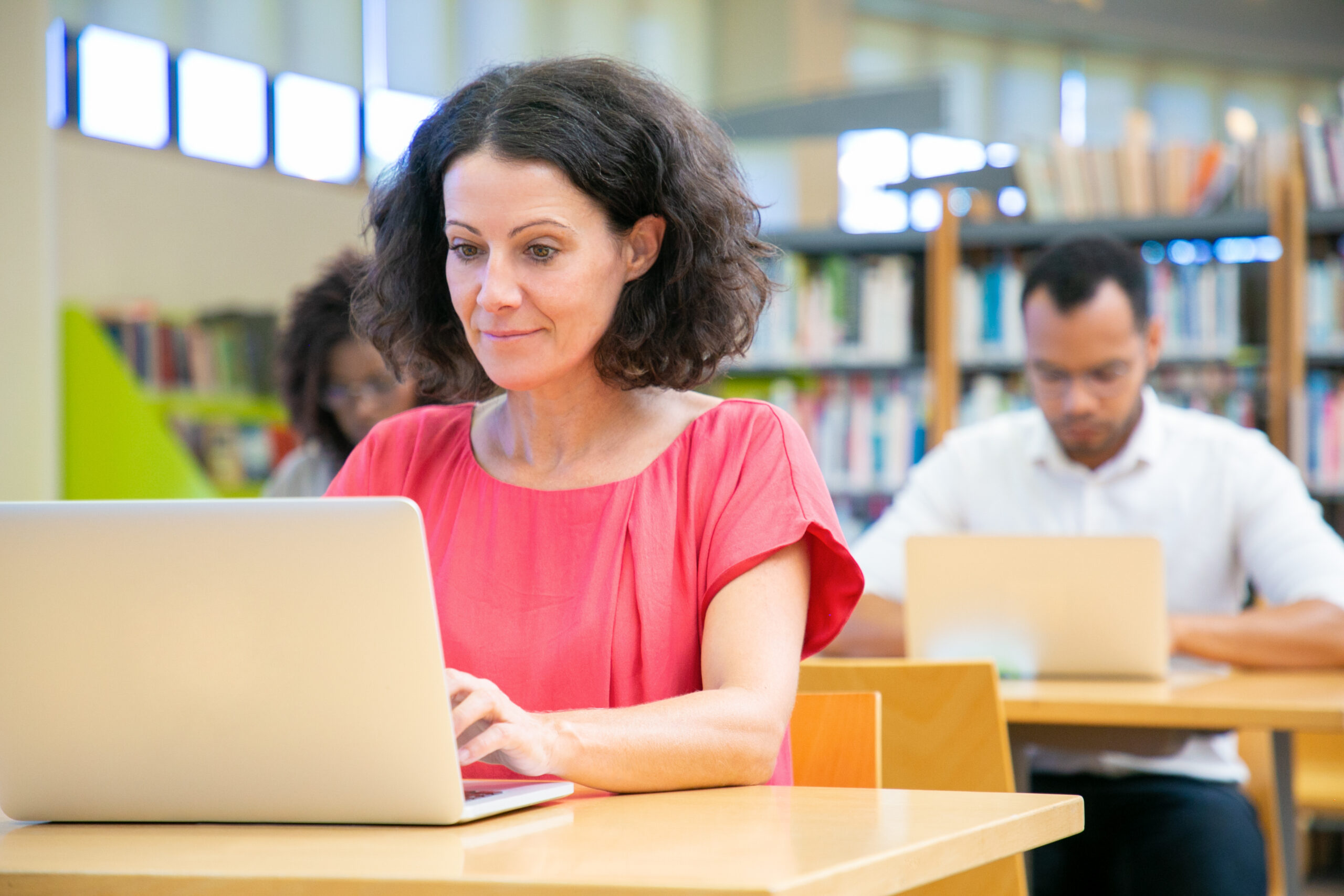 Exam in a library