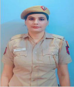 ead Constable Seema Dhaka ji Image Credit: Twitter of Delhi Police