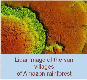 LIDAR image of Amazon villages