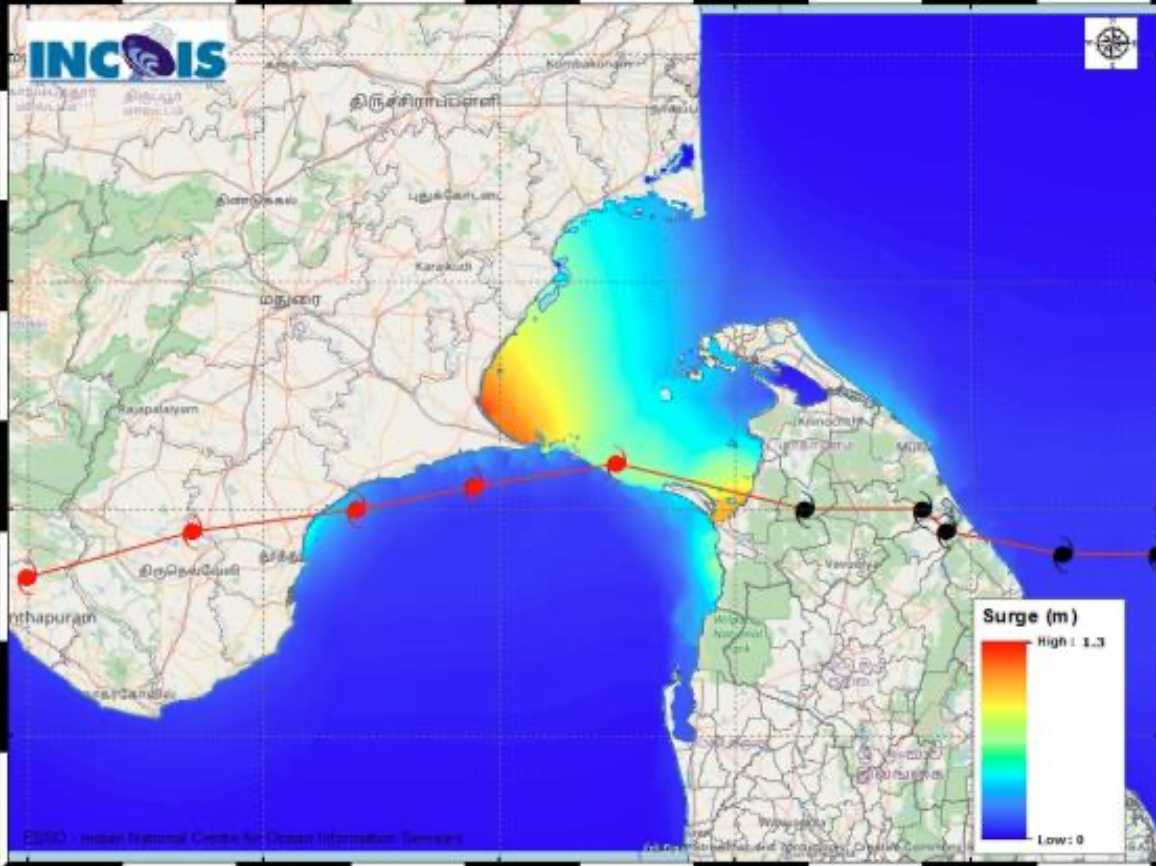 An image showing the red alert zone