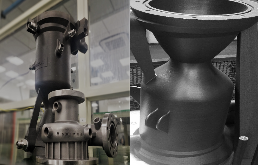 3D printed rocket engine Image Credit: Twitter@Agnikulcosmos