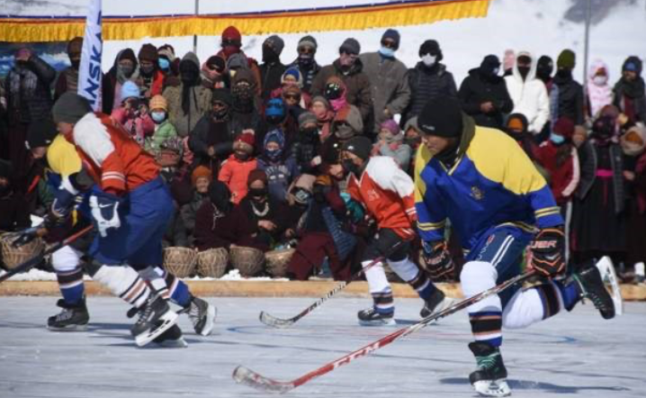 ce Hockey at Khelo India Zanksar Sports Festival 2021 Image Credit: PIB India