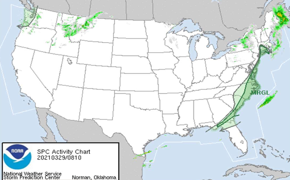 More storms predicted over the next few days Image Source: NOAA/NWS Storm Prediction Center