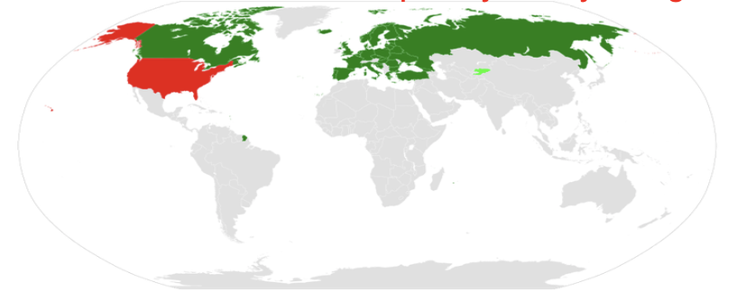 Member countries of the Open Skies Arms Control Pact as of 22nd Nov 2020. Image Credit: JayCoop