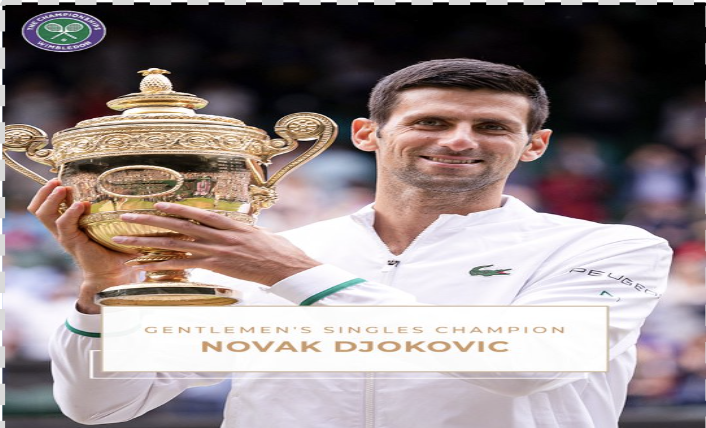 Novak Djokovic Image Credit: Twitter@Wimbledon