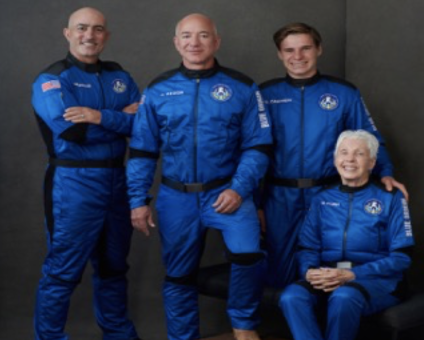 The crew Image credit: Blue Origin