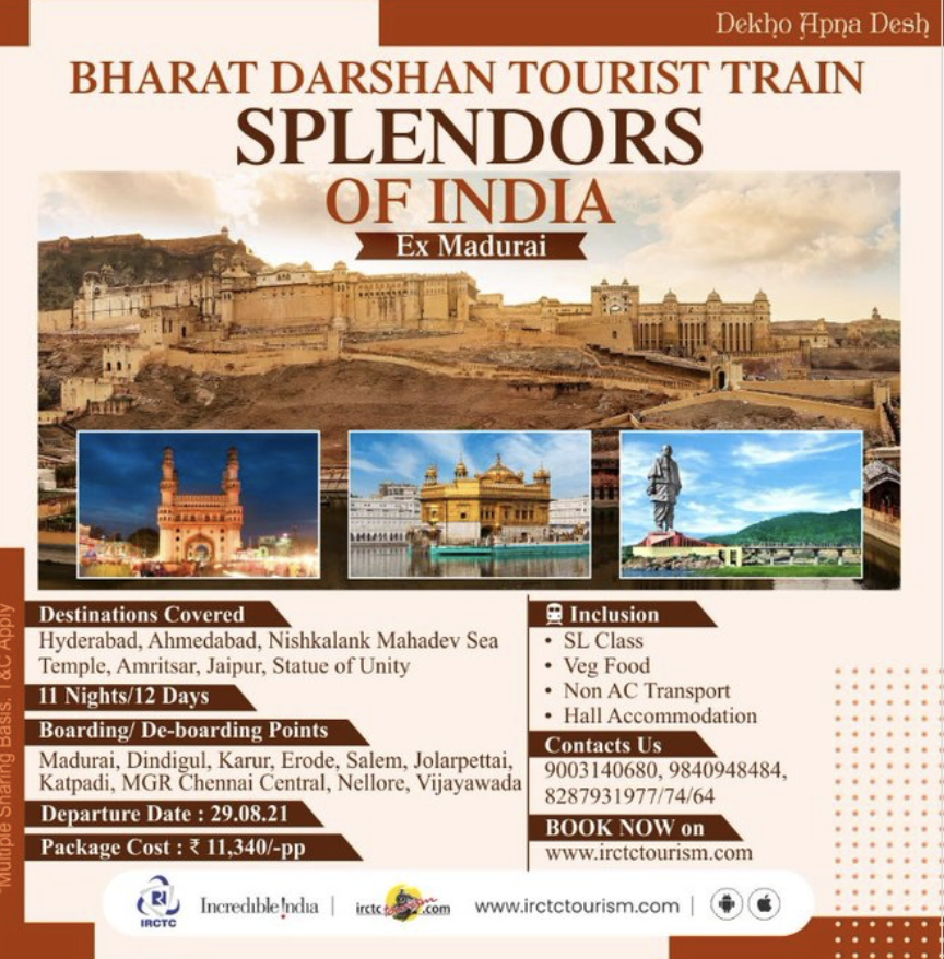 irctc tour packages bharat darshan 2022