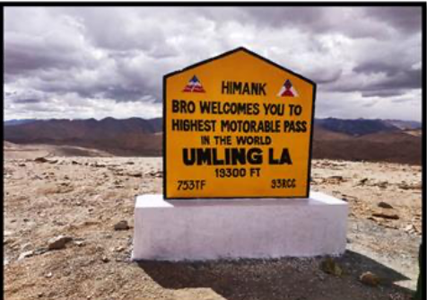 Umling La Pass. Image Credits: pib.gov.in