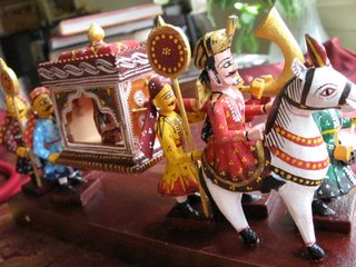 Wooden Dolls Palanquin