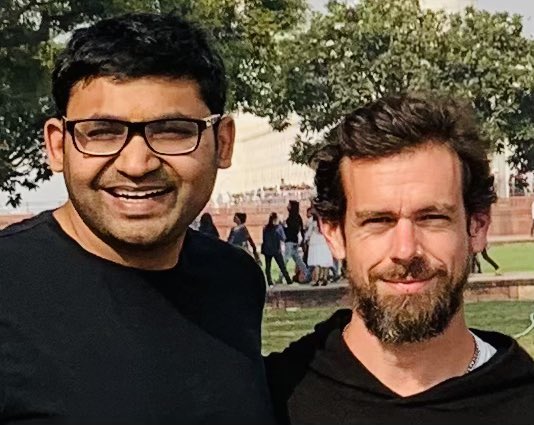 Parag Agrawal with Jack Dorsey