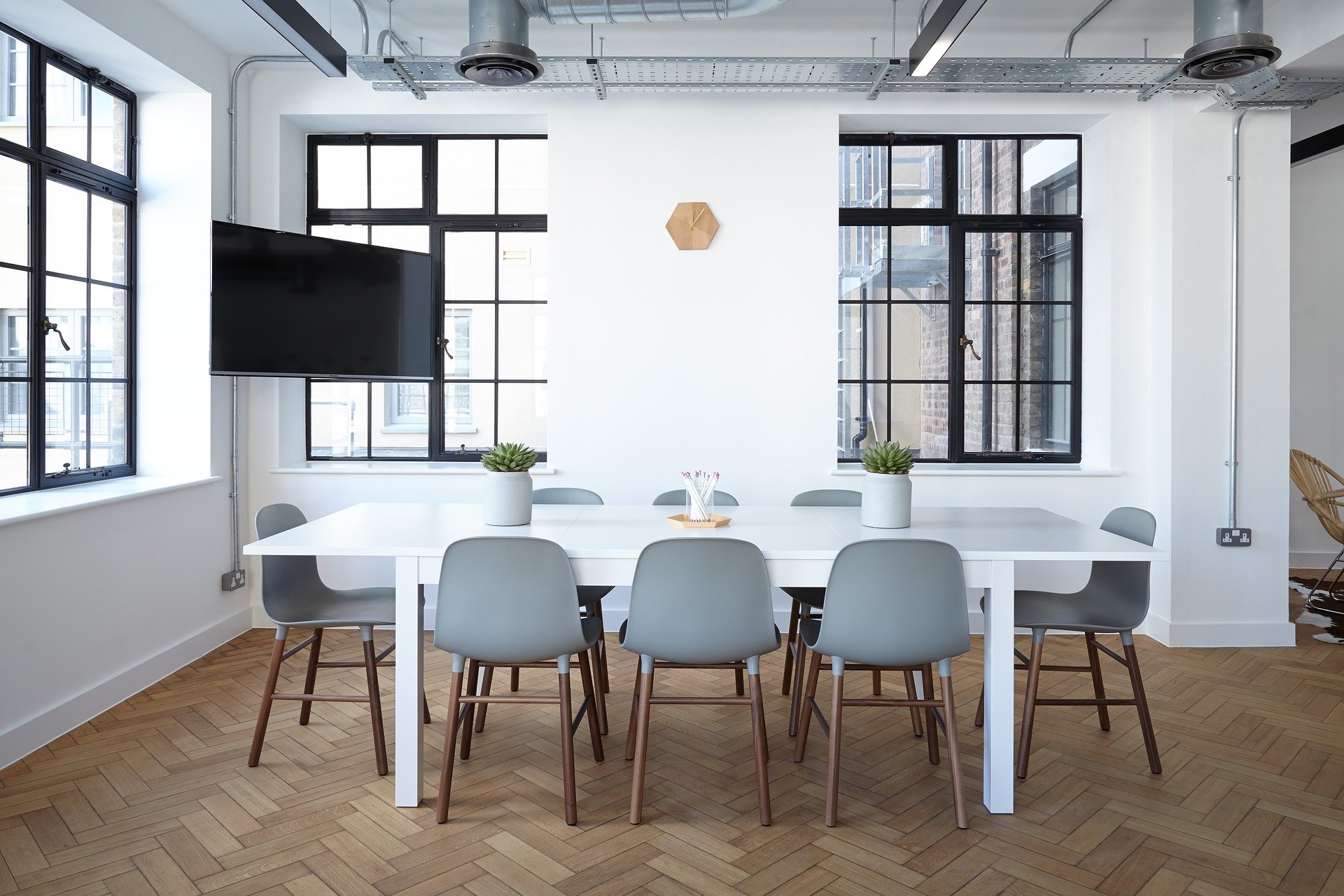 Empty meeting room