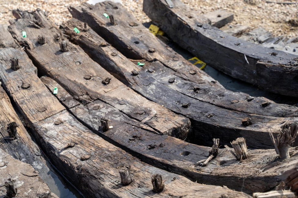 Timber Boat. Image Credit: Wessex Archeology